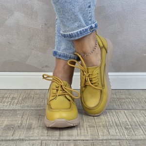 Pantofi dama casual FORMAZIONE piele naturala PC2449 - Img 4