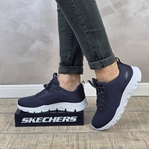 Pantofi dama sport Skechers® Bobs Squad Chaos 117700 DKNV
