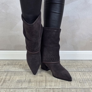 Botine/Ghete dama piele naturala MANOS.RO BT327 - Img 2