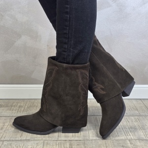 Botine/Ghete dama piele naturala MANOS.RO BT336 - Img 3