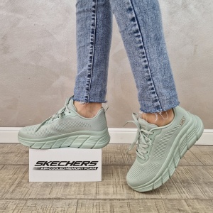 Pantofi dama sport Skechers® Bobs Squad Chaos 117385 SAGE