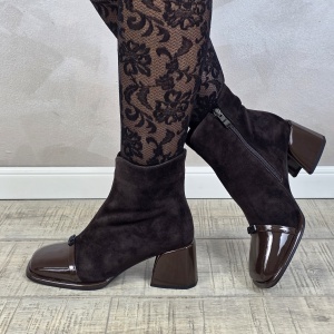 Botine/Ghete dama piele naturala MANOS.RO BT348 - Img 3