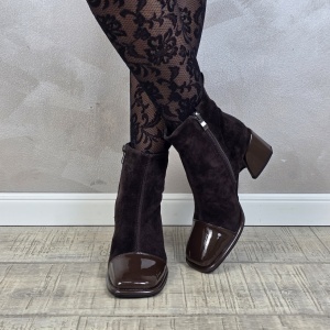 Botine/Ghete dama piele naturala MANOS.RO BT350 - Img 3
