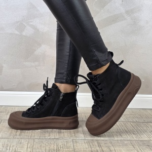 MANOS.RO Ghete dama casual Formazione piele naturala GD2373