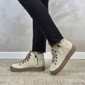 MANOS.RO Ghete dama casual Formazione piele naturala GD2407