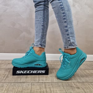 MANOS.RO Pantofi dama sport Skechers® Uno 73690 TURQ