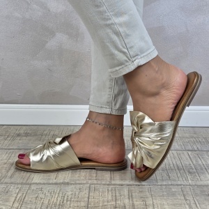 MANOS.RO Papuci dama piele naturala GOLD DEER SV1865 - Img 4