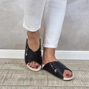 MANOS.RO Papuci dama piele naturala SV1835 - Img 4