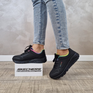 Pantofi dama sport Skechers UNO LITE 310456L BKMT - Img 5
