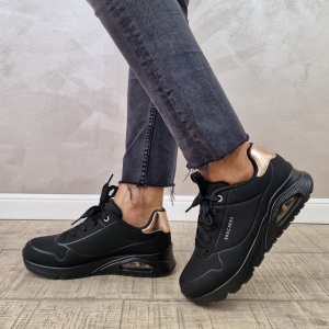 Pantofi dama sport Skechers UNO LITE 310545L BBK - Img 4