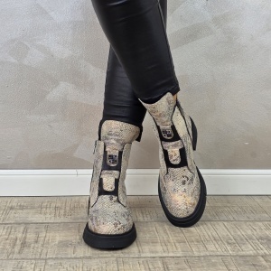 Ghete casual dama MANOS.RO piele naturala GD2332 - Img 3