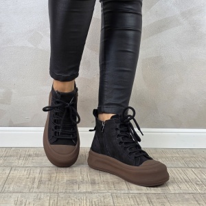 MANOS.RO Ghete dama casual Formazione piele naturala GD2373 - Img 2