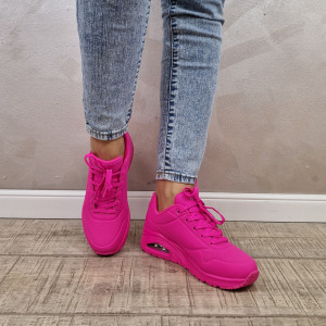 MANOS.RO Pantofi dama sport Skechers® Uno 73667 HTPK - Img 3