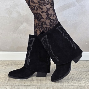 Botine/Ghete dama piele naturala MANOS.RO BT337 - Img 2