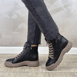 MANOS.RO Ghete dama casual Formazione piele naturala GD2386