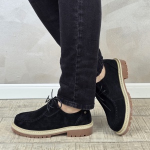 MANOS.RO Pantofi dama casual sport piele naturala negri Filippo PC2335