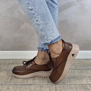 Pantofi dama casual FORMAZIONE piele naturala PC2451 - Img 4