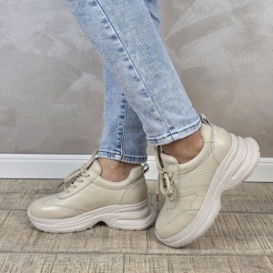 Pantofi dama casual Franco piele naturala PS688 - Img 4
