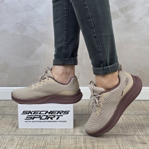 Pantofi dama sport Skechers® Bobs Squad Chaos 117731 NAT - Img 1