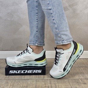 Pantofi dama sport Skechers®, GLIDE-STEP, din material textil 303654L WBTQ - Img 5