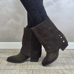 Botine/Ghete dama piele naturala MANOS.RO BT338 - Img 3