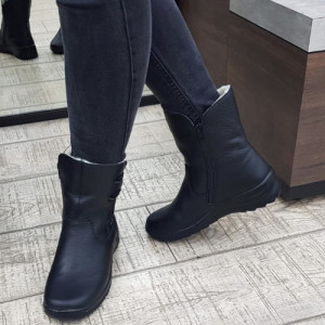 Ghete/Cizme dama piele naturala Rieker Tex Z7172-00 - Img 3