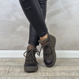 MANOS.RO Ghete dama casual Formazione piele naturala GD2380 - Img 3