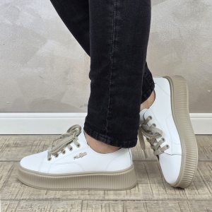 MANOS.RO Pantofi dama casual sport piele naturala negri Filippo PC2333