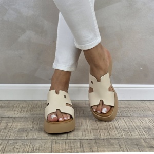 MANOS.RO Sandale dama piele naturala GOLD DEER SP870 - Img 3