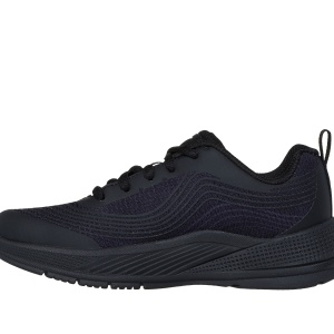 Pantofi dama sport Skechers®- negri, GLIDE-STEP, din material textil 303576L BBK - Img 4