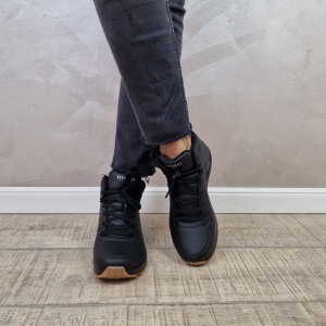 Ghete dama Skechers Sneakers high- Uno - Stand High 177097 BBK - Img 2