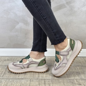 Pantofi dama casual Formazione piele naturala PV2146 - Img 5