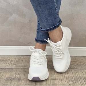 Pantofi dama sport Skechers® Bobs Skillz - Too Essential 117756 WHT - Img 5