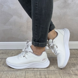 Pantofi dama sport Skechers® Bobs Squad Chaos 117730 WHT - Img 4