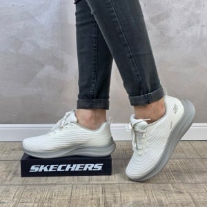 Pantofi dama sport Skechers® Bobs Squad Chaos 117731 WHT
