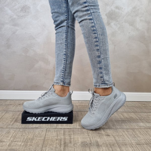 Pantofi dama sport Skechers Bobs Squad Chaos 117209 LTGY - Img 5