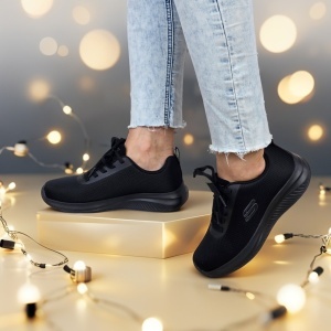 Pantofi sport Skechers® Work Relaxed Fit: Ultra Flex 3.0 Slip Resistant - Jinie 108176 BLK