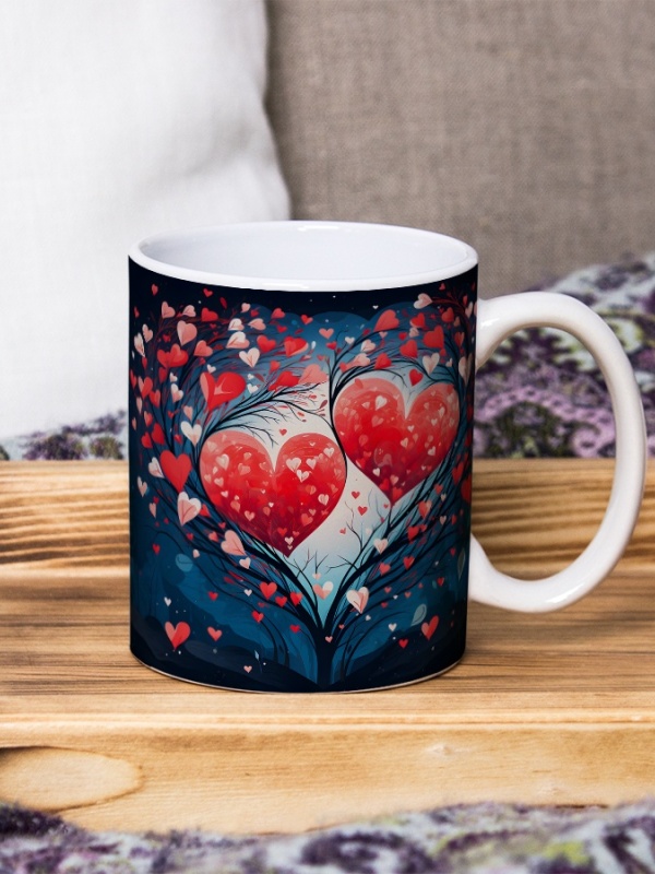 Cana Valentine's Day - Midnight Trees with Hearts