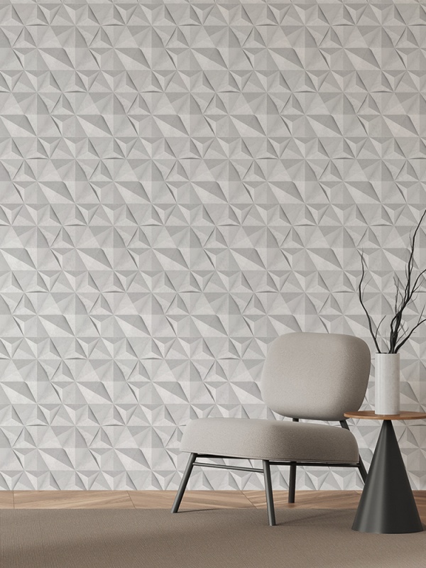 Fototapet 3D - Imitatie de piatra cu hexagoane mari 3D054