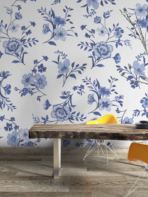 Fototapet Small blue flowers (FTD1000263)