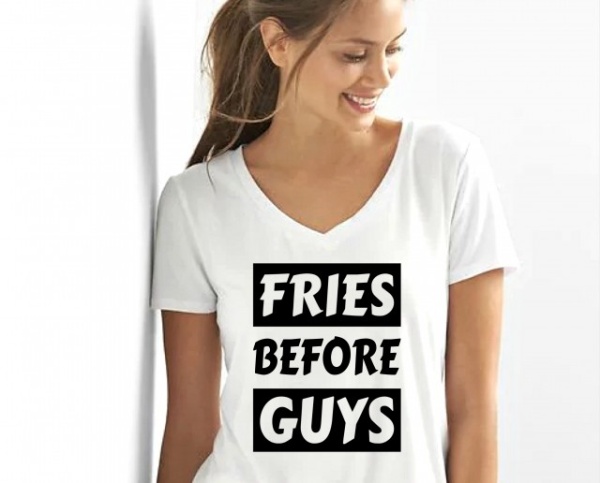 Imprimeu Tricou Fries Before Guys