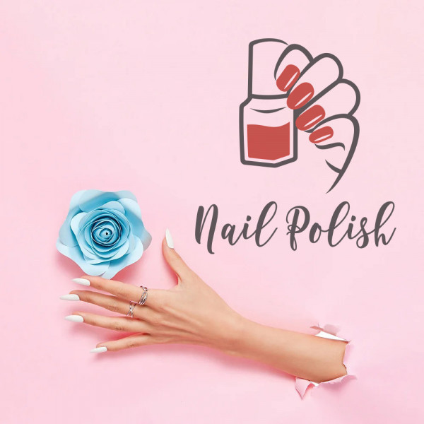 Nail polish (hand holding bottle)