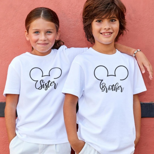 Set Imprimeu Tricouri - Brother and sister mouse