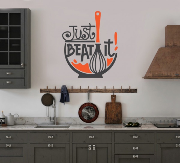 Sticker Bucatarie - Just beat it!
