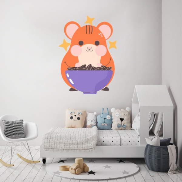 Sticker Cute hamster