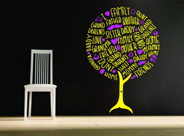 Sticker De Perete Family Tree - Copacul Familiei