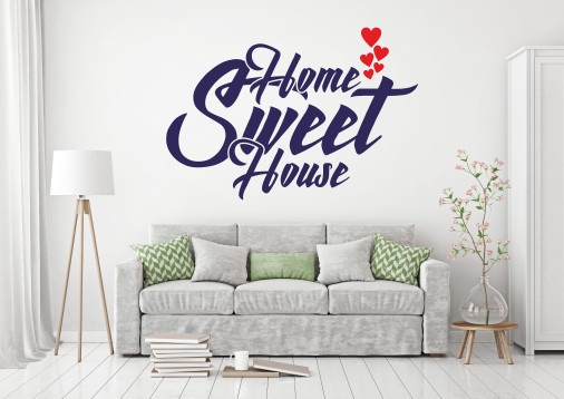 Sticker De Perete Home Sweet House