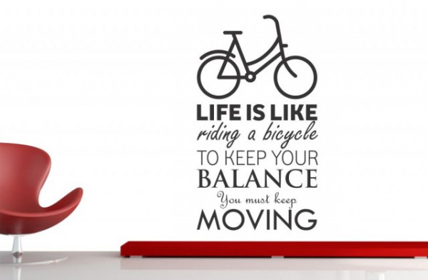 Sticker De Perete Life Is Like Riding A Bicycle