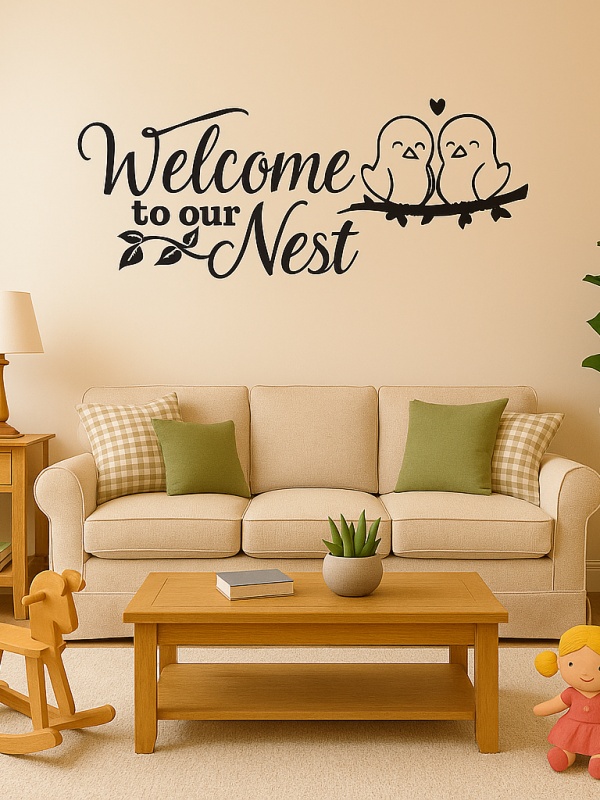 Sticker Welcome To Our Nest