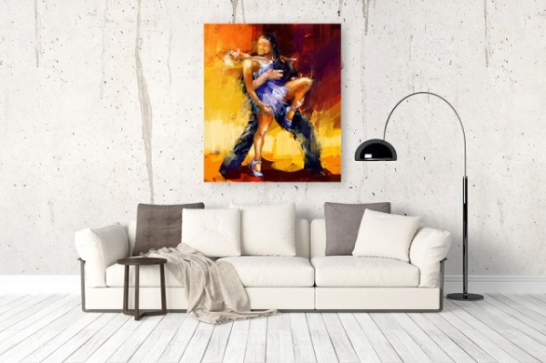 Tablou Canvas Efect Pictura - Dans